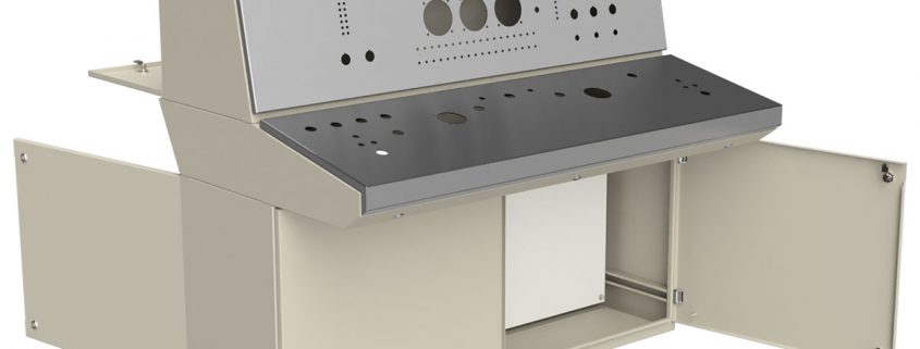 Dual-Access-Console-Steel-Electrical-Control-Enclosure